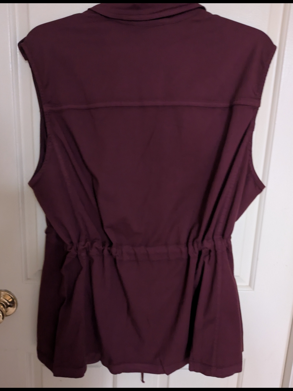 Wearables Jodie Utility Jacket Vest Drawstring Waist Plum Women's 1X NWT - Picture 3 of 8